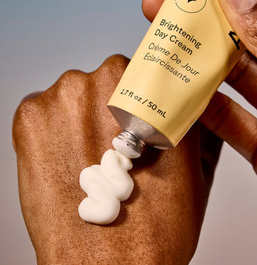 Application of Brightening Day Cream on the hand
