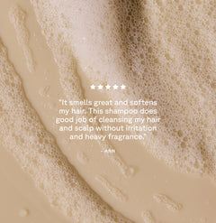 Customer review:"It smells great and softenes my hair. This shampoo doesgood job of cleansing my hair and scalp without irritation and heavy fragance"- ANN on Simply smoothing shampoo