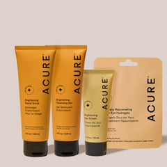 Acure Basic Brightening skincare set – vitamin C and exfoliating formulas for dull, uneven skin tone