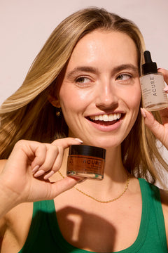 Vegan serum and mask for pores & uneven skin tone