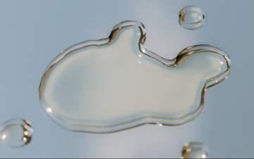 Liquid on a glass background